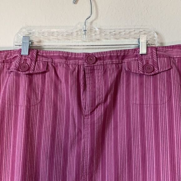 Venezia Pink Striped Pencil Skirt - Picture 3 of 6